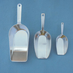 FOOD SCOOPS (METALLIC / SQUARE EDGED)