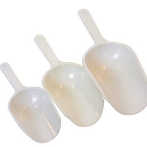 FOOD SCOOPS (PLASTIC / ROUNDED)